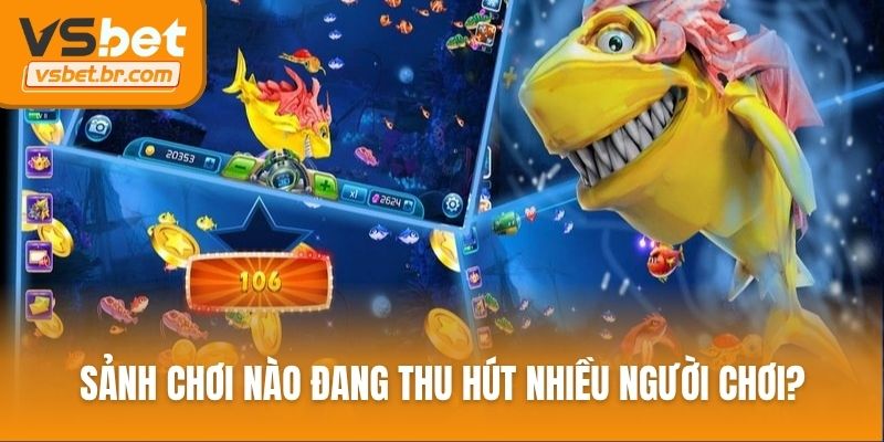 Sảnh chơi nào đang thu hút nhiều người chơi?